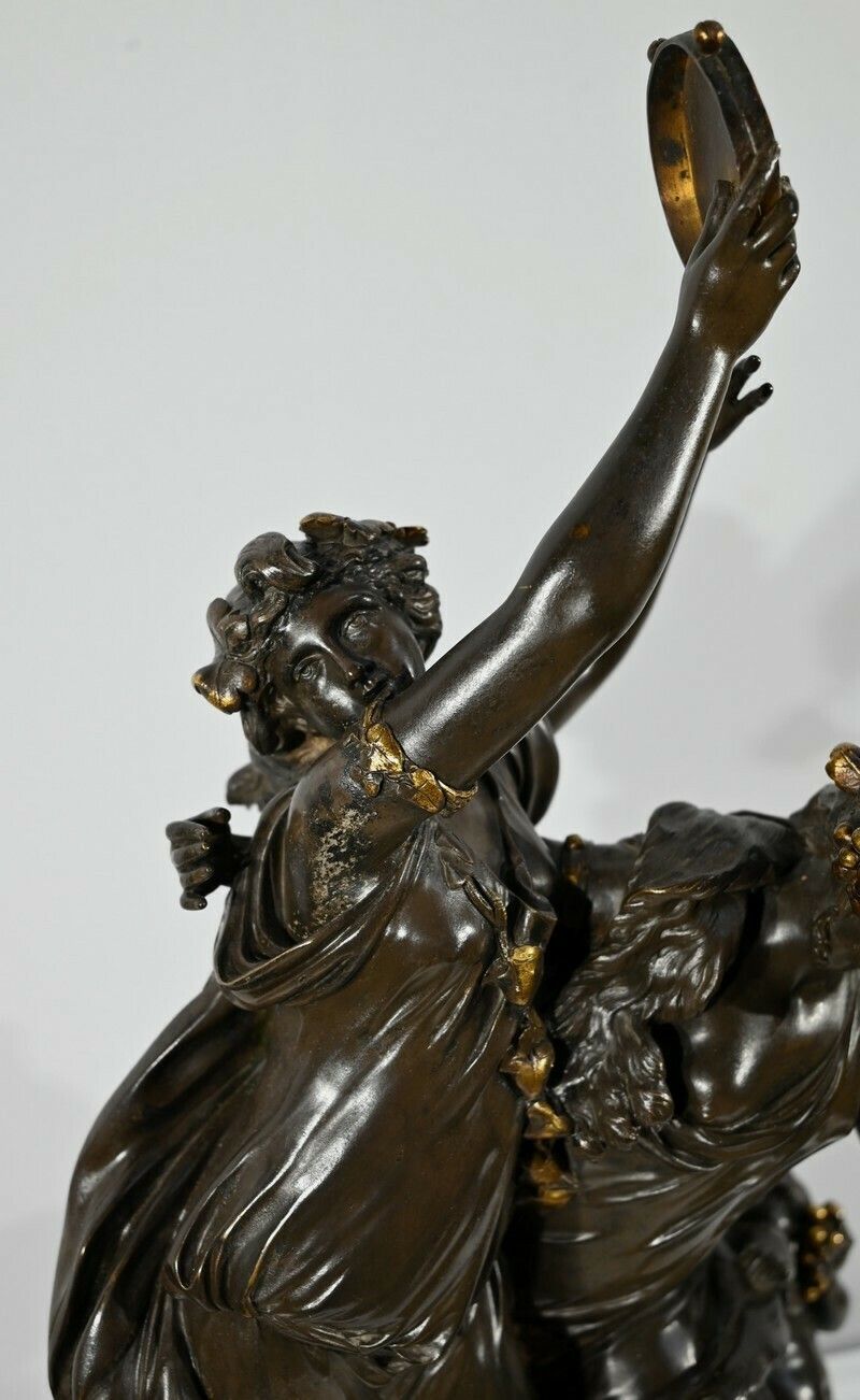 Bronze "Bacchanal", After Clodion   2nd Part Of The 19th Century photo vinterior