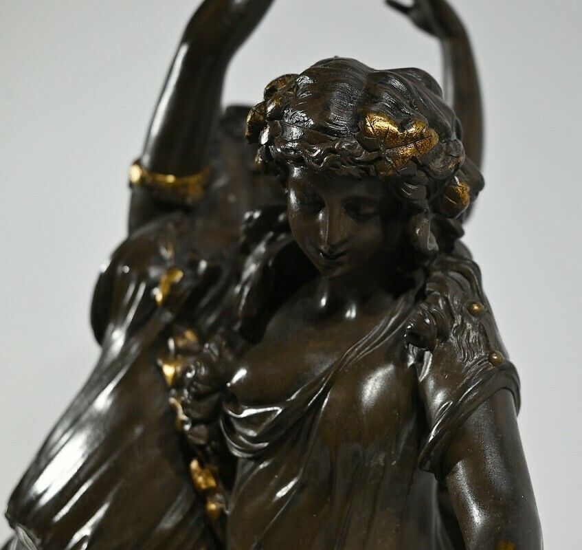photo furniture Bronze "Bacchanal", After Clodion   2nd Part Of The 19th Century