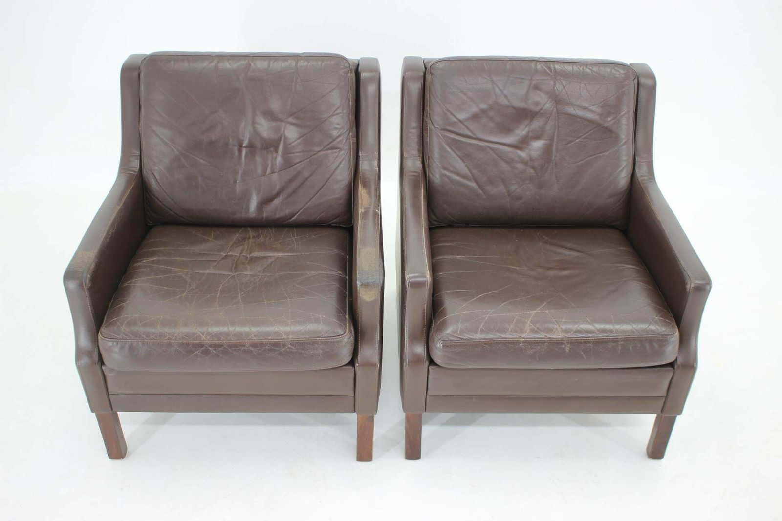 1970s Pair Of Leather Armchairs,Denmark photo 1486.0