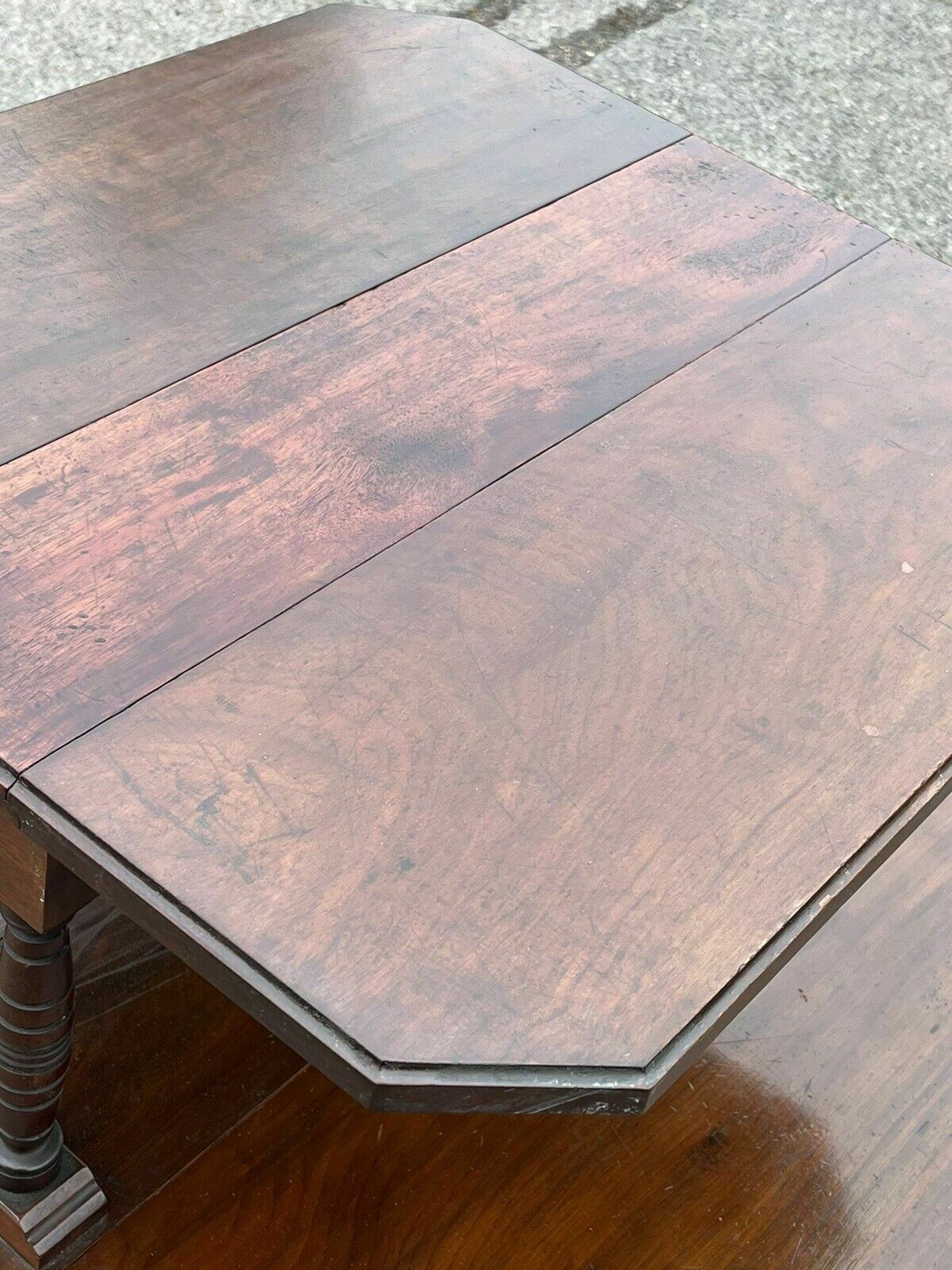 Furniture Victorian Mahogany 2 Tier Folding Sutherland Afternoon Tea Table photo