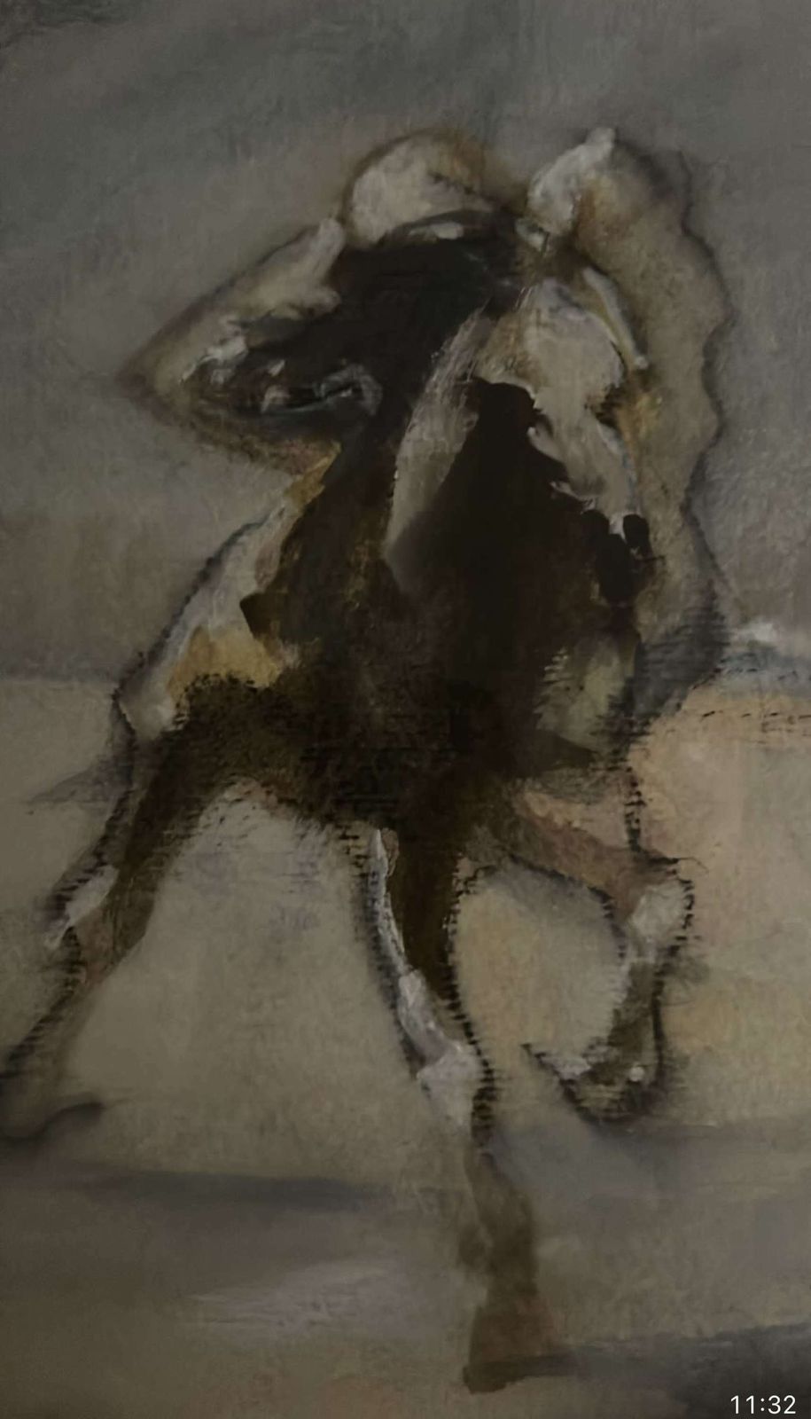 Peter Howell  Watercolour Horse Racing photo furniture