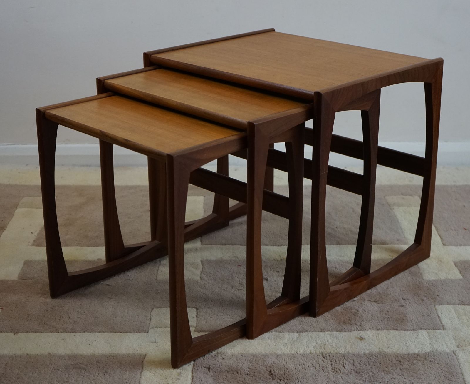 A G Plan Teak Nest Of Three Occasional Tables photo for sale