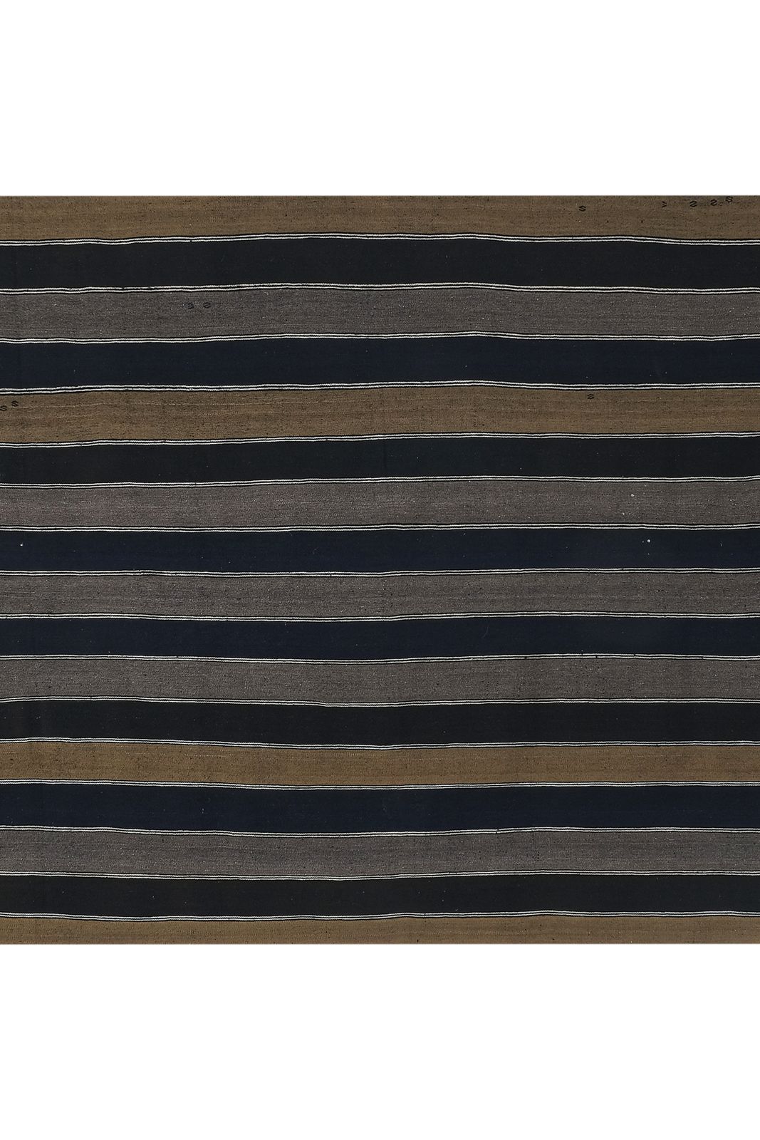 Turkish Striped Kilim Rug 6'2''X11'3'' photo Textiles