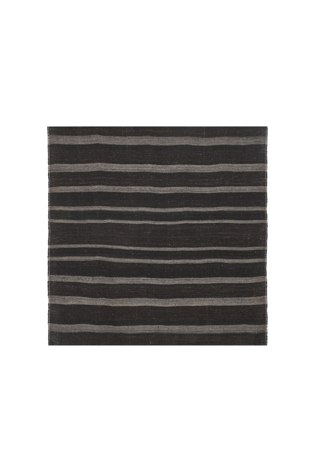 Vintage Striped Goat Hair Kilim Rug 7'4'' X 7'8'' photo furniture