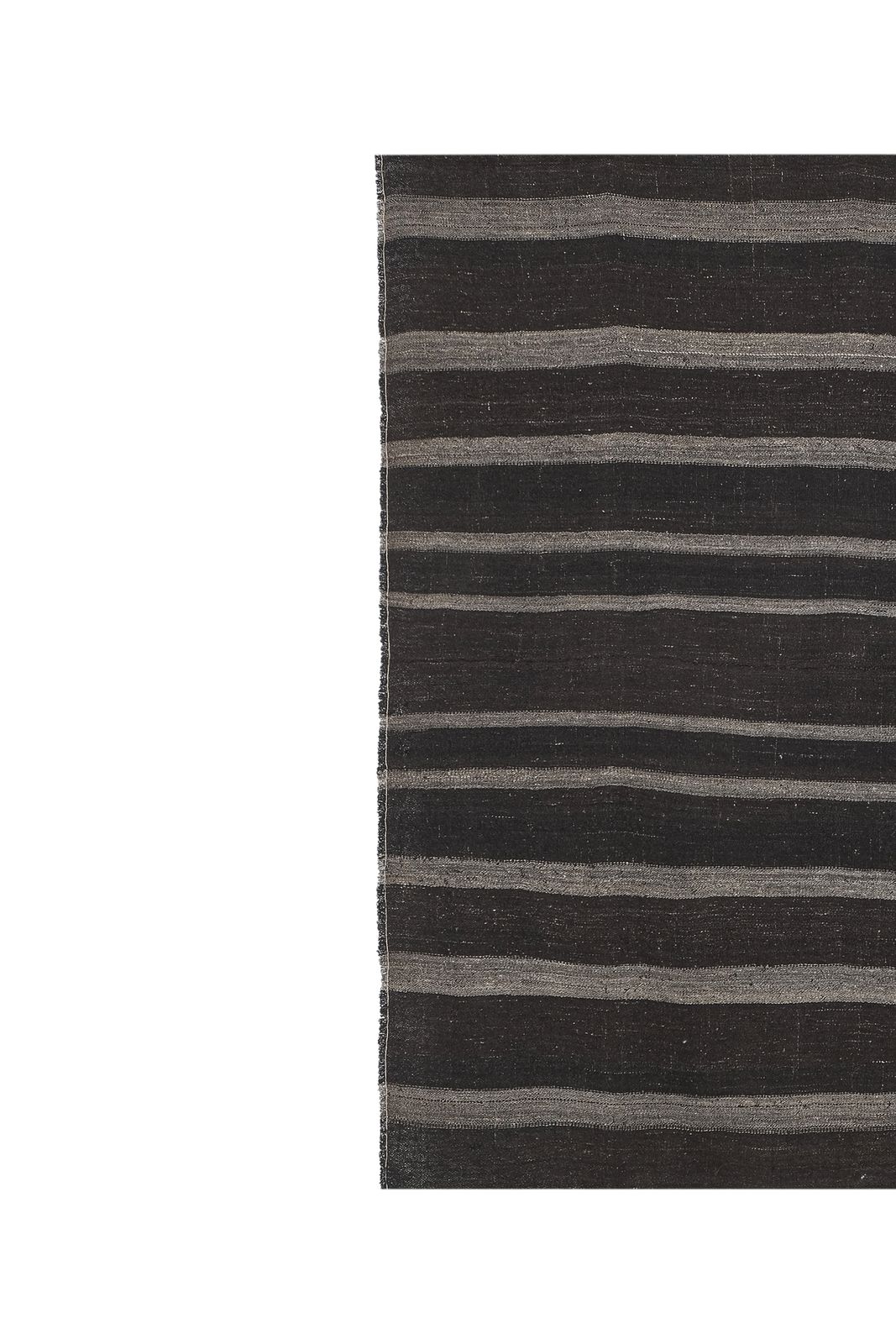 Vintage Striped Goat Hair Kilim Rug 7'4'' X 7'8'' photo vintage