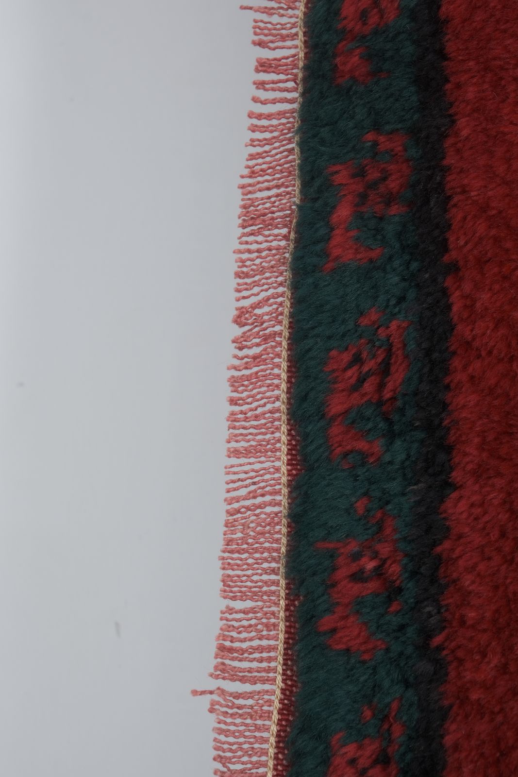 Vintage Angora Wool Turkish Shaggy Rug 3'5'' X 4'7'' photo Textiles