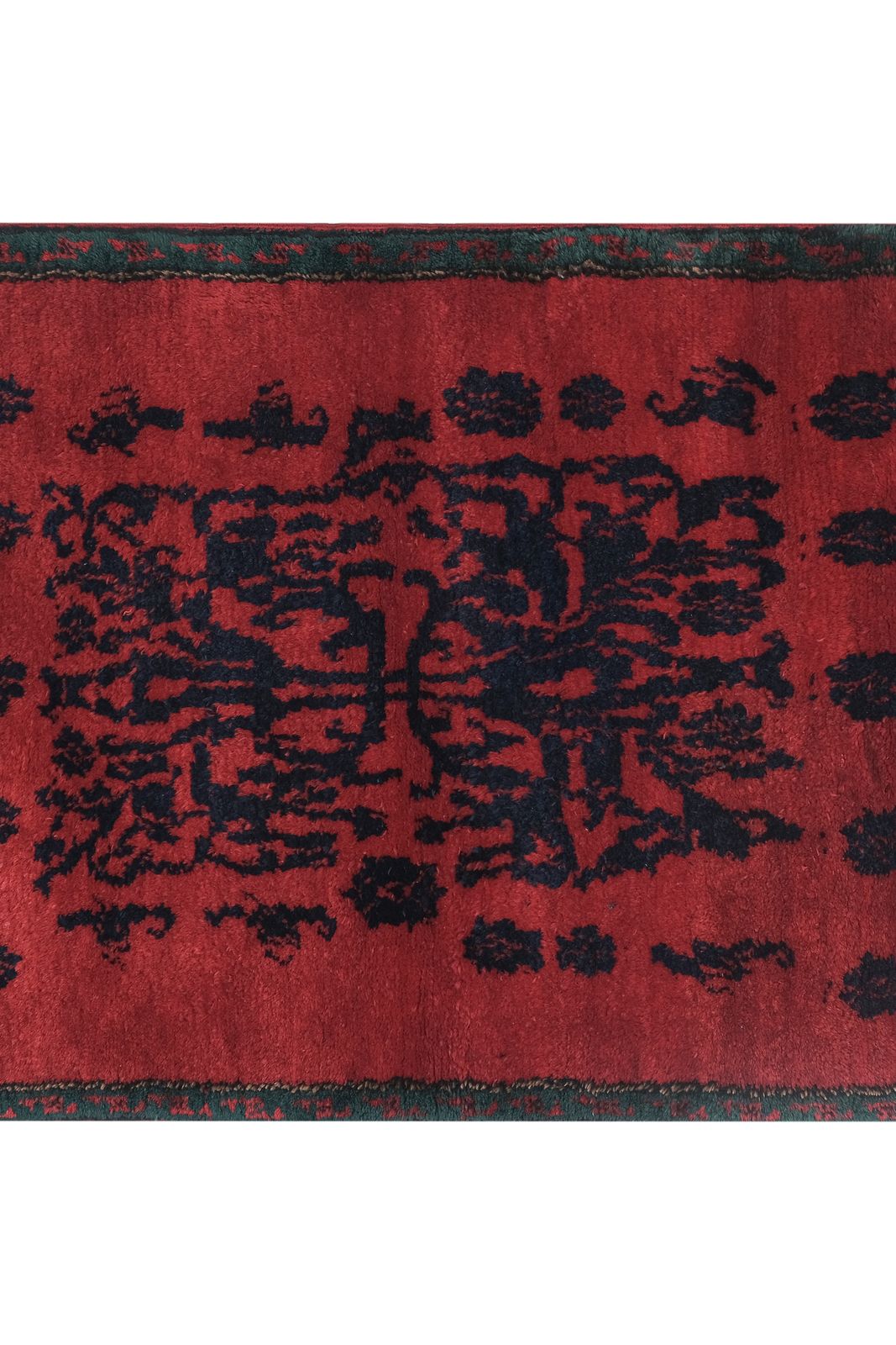 Vintage Angora Wool Turkish Shaggy Rug 3'5'' X 4'7'' photo 650.0