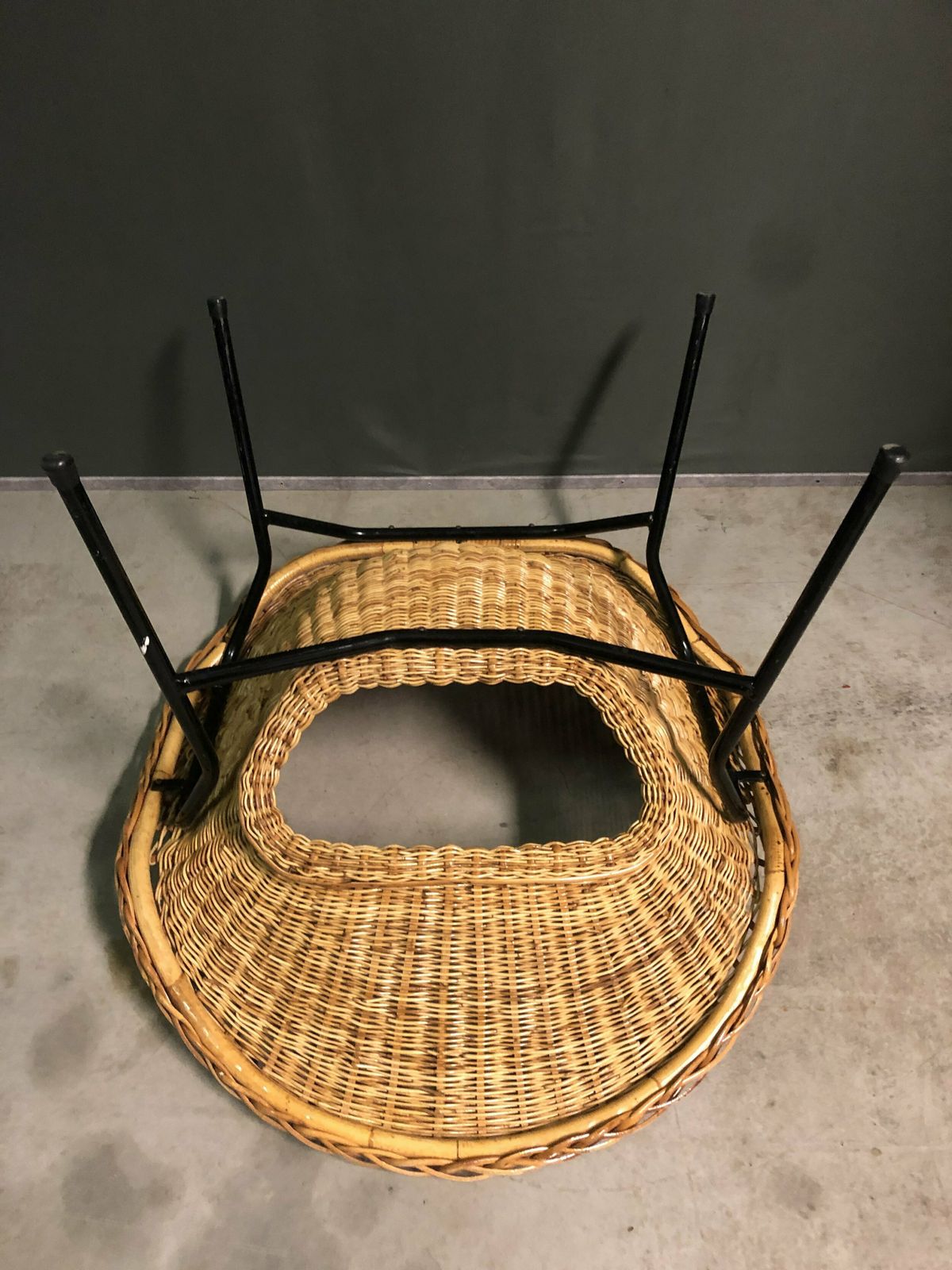 1960's Rattan Lounge Chair   Dutch. photo 839.0