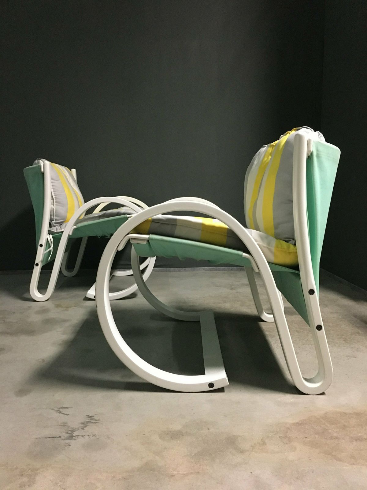 You & Me' Lounge Chairs By Carlo Berruti For Danber Italia, 1980s