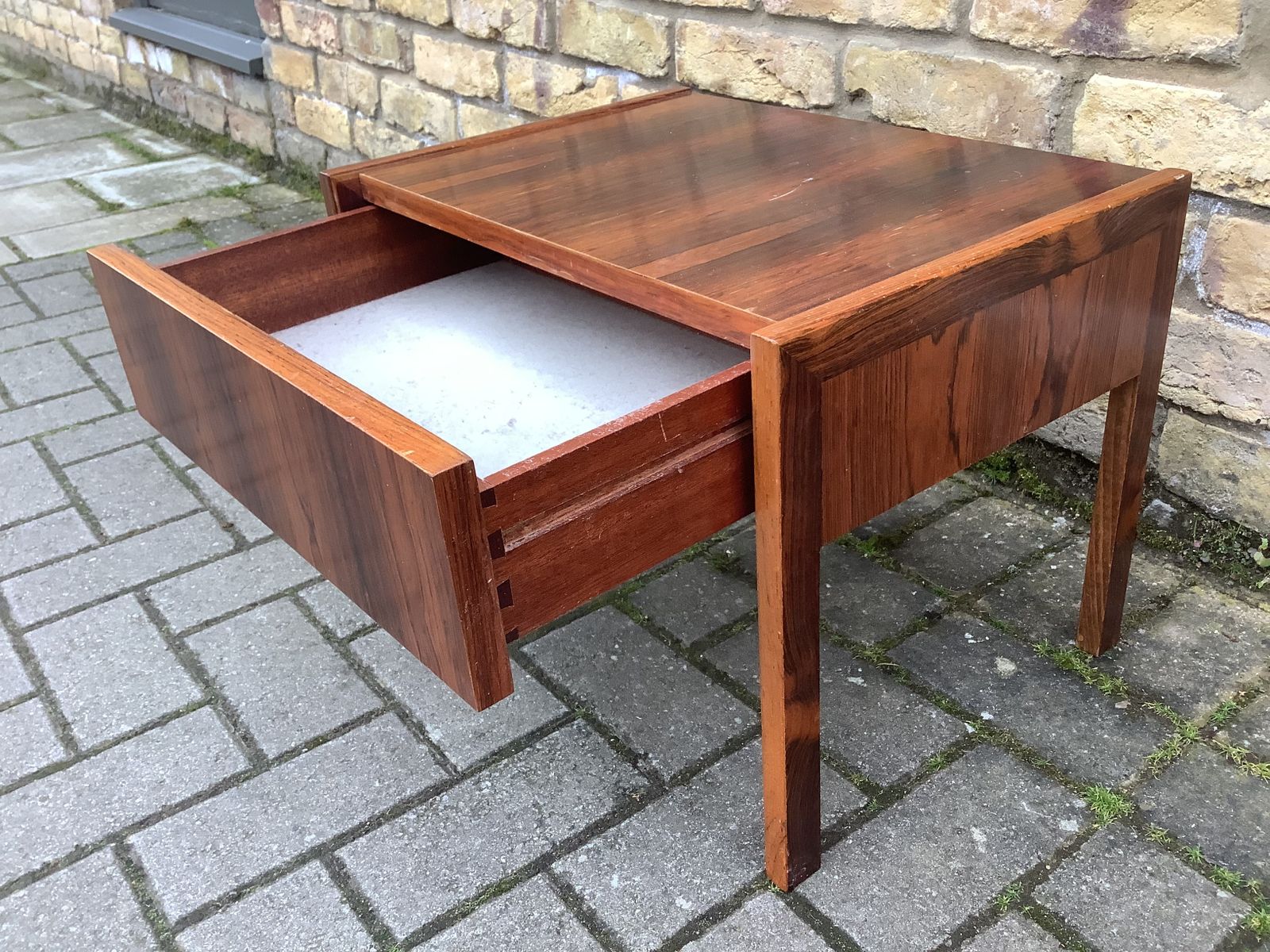 A Pair  Of Danish Rosewood Bedside Cabinets photo for sale