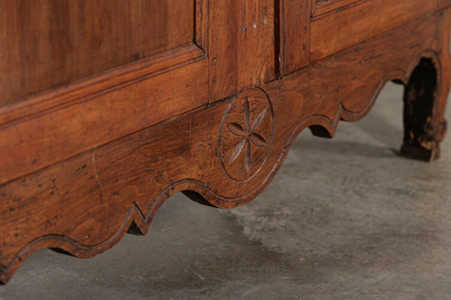 photo vinterior 19thc French Glazed Fruitwood Armoire / Vitrine