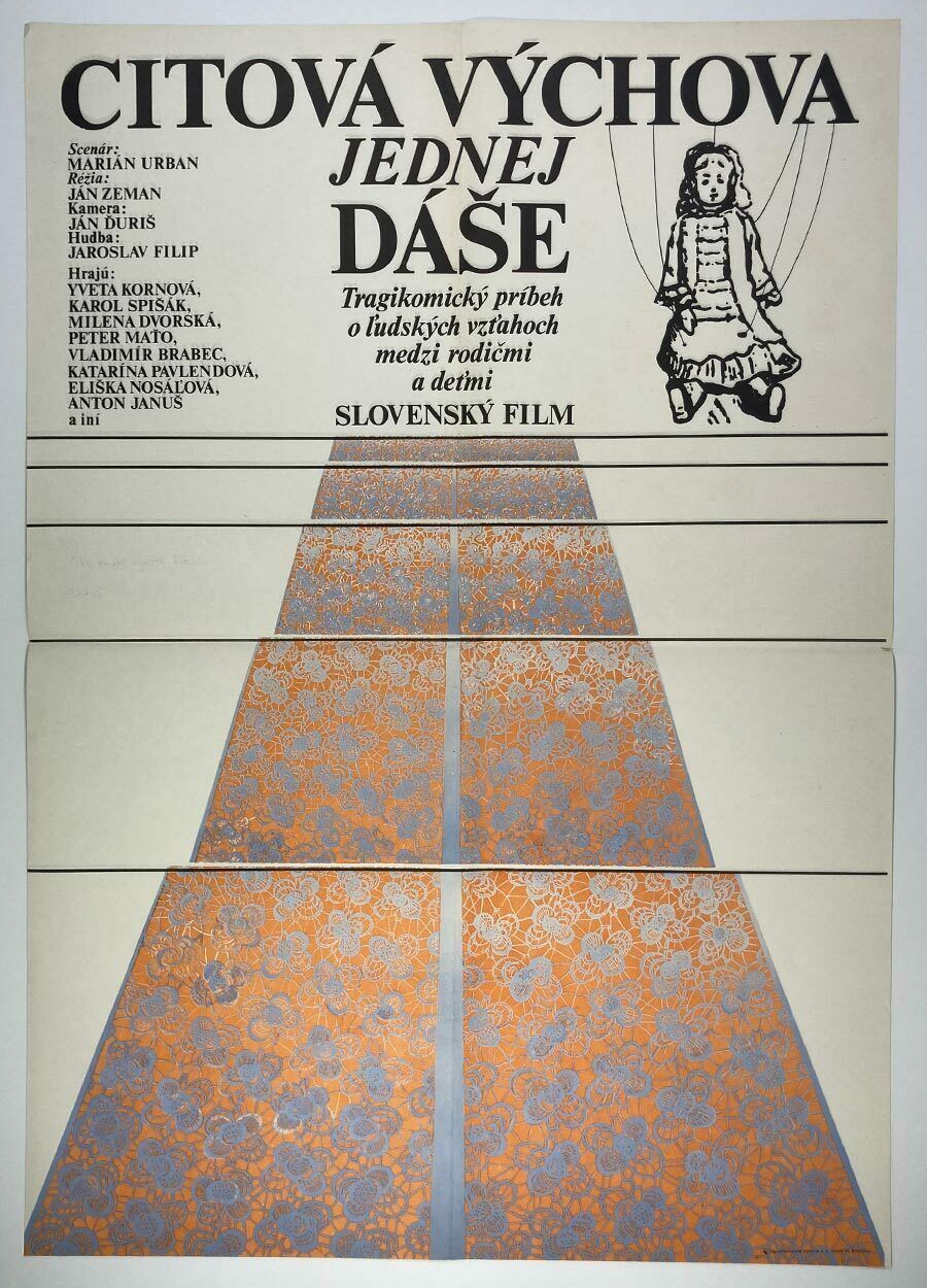 photo for sale Original Film Poster, Emotional Education Of A Girl Called Dasa, Unknown Artist, 1980, Genuine Czech Vintage Print