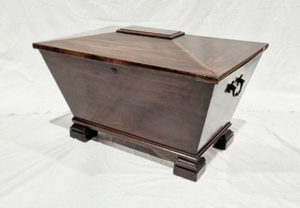 C19th Mahogany Sarcophagus Shaped Cellarette