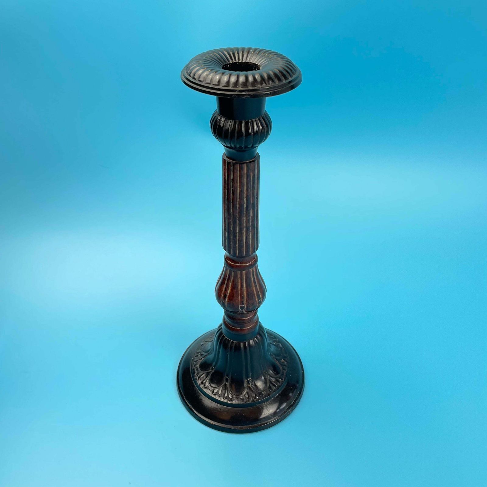 Cast Metal & Enamel Candle Holder Heavy (Single) photo Home Decor
