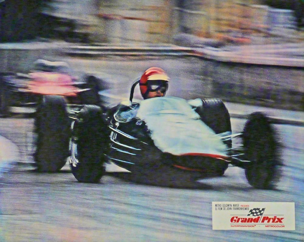John Frankenheimer's Grand Prix Original German Mo VI E Poster, 1966. Ferrari. James Garner photo Art