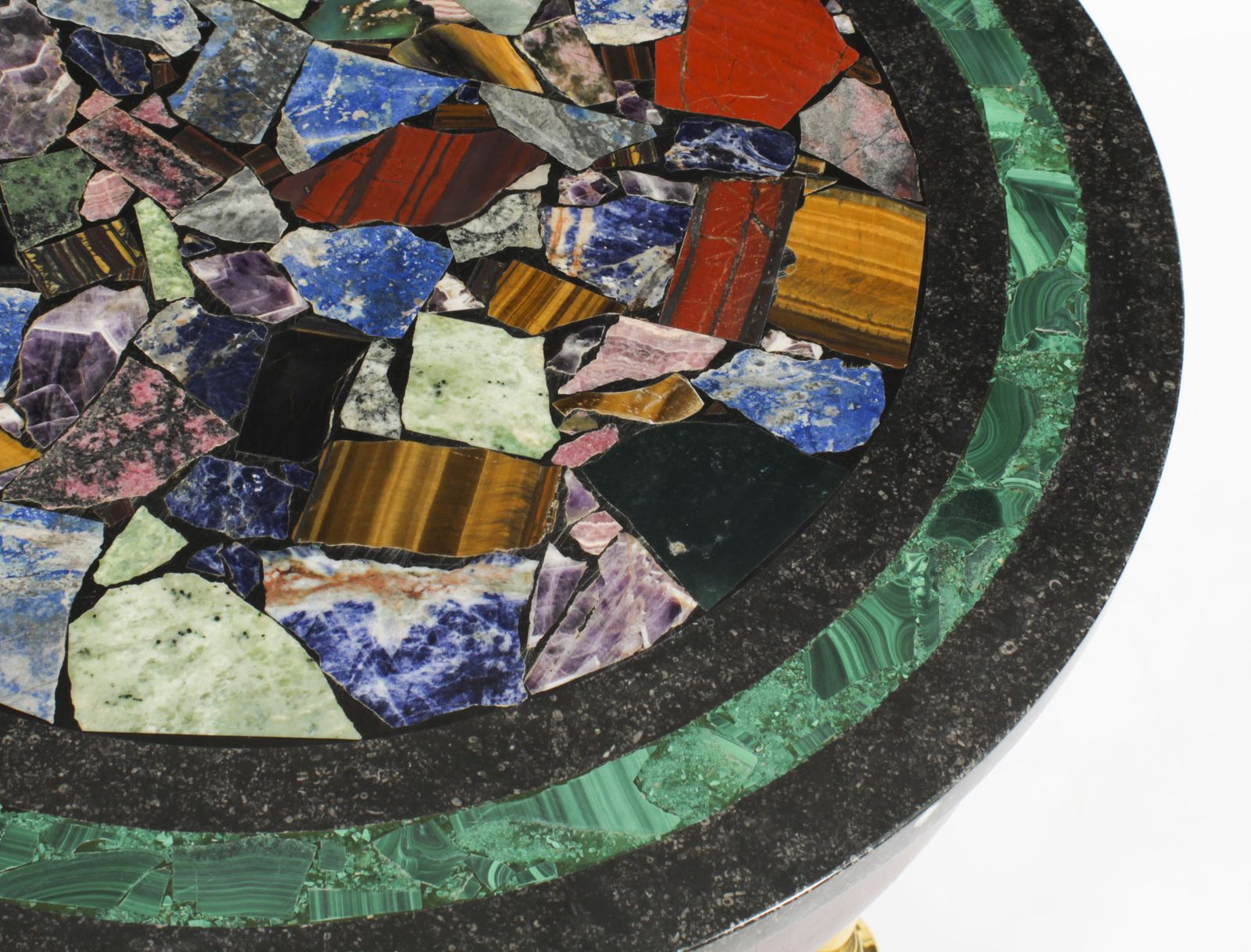 Antique Italian Pietra Dura Occasional Table Early 20th Century photo Furniture