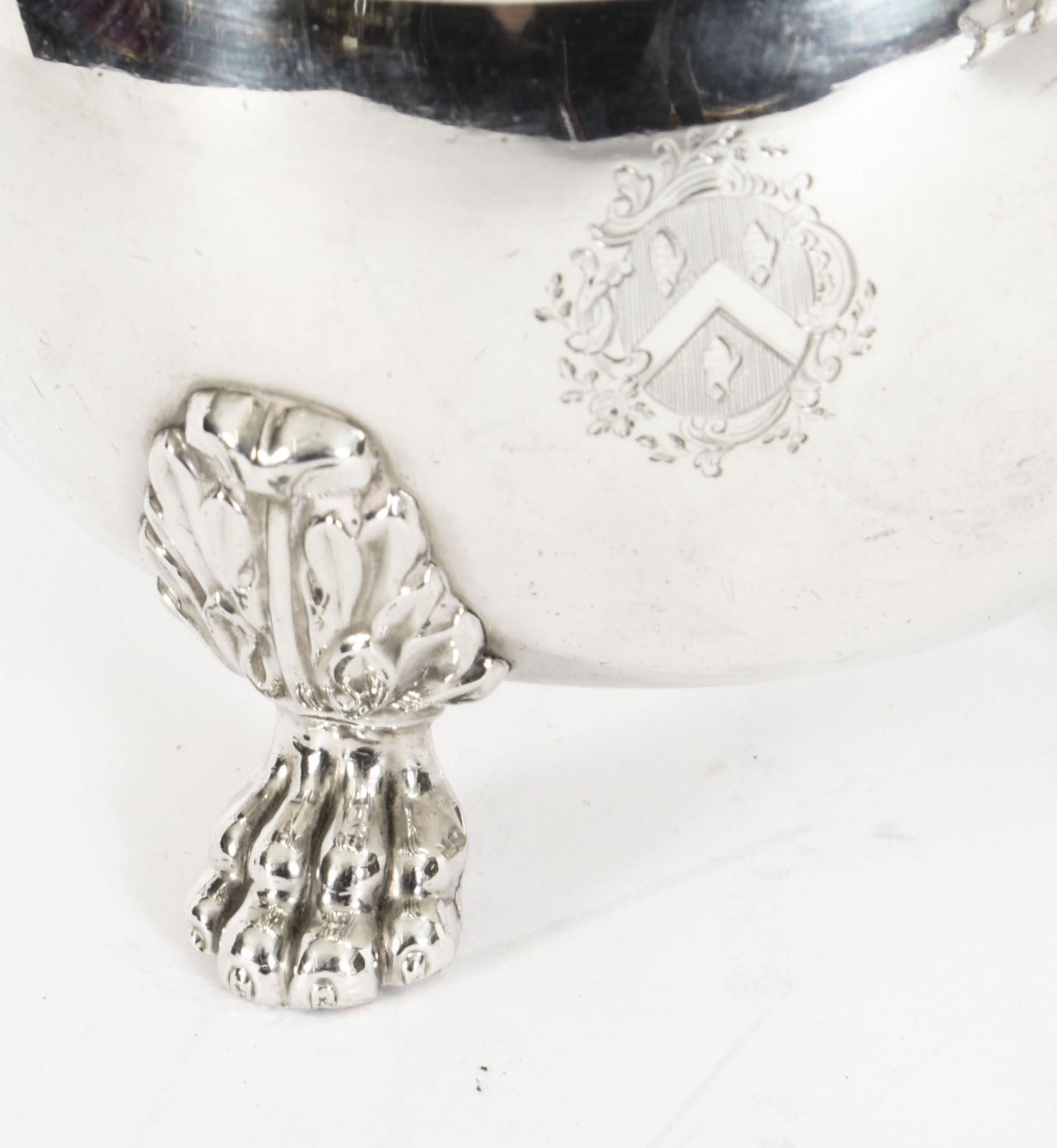 Antique Pair English Old Sheffield Silver Plated Sauce Boats 1830 19th Cent photo Home Decor