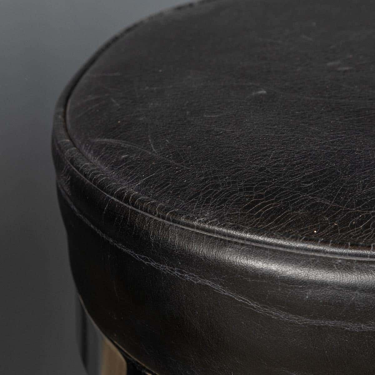 3695.0 20th Century Set Of Three American Swivel Top Stools, C.1950 photo
