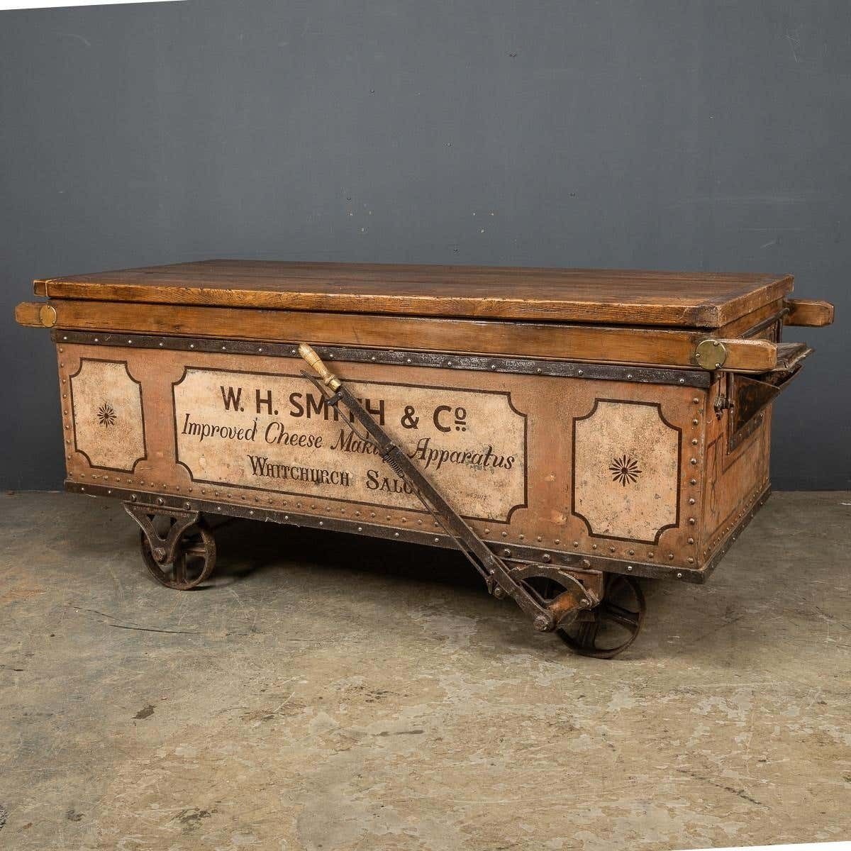 19th Century Victorian Freight Carriage With Oak Top, C.1880 photo furniture