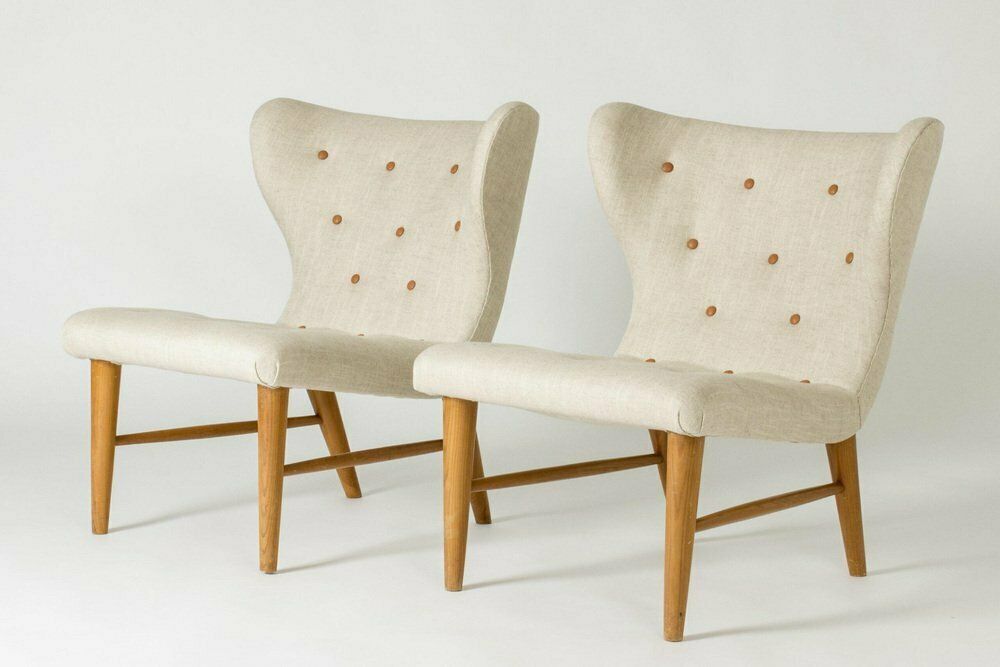 Modernist Lounge Chairs By Erik Karlén, 1940s, Set Of 2 photo furniture