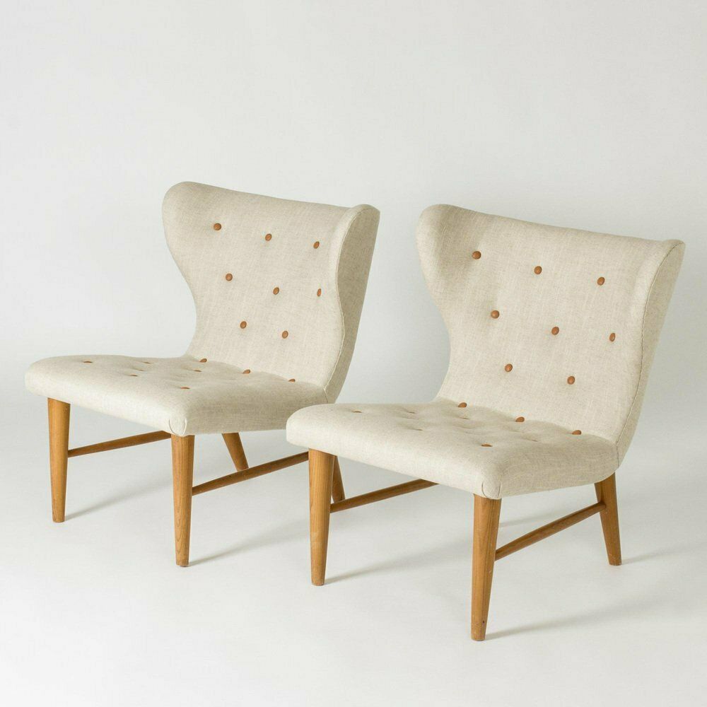 Modernist Lounge Chairs By Erik Karlén, 1940s, Set Of 2 photo for sale