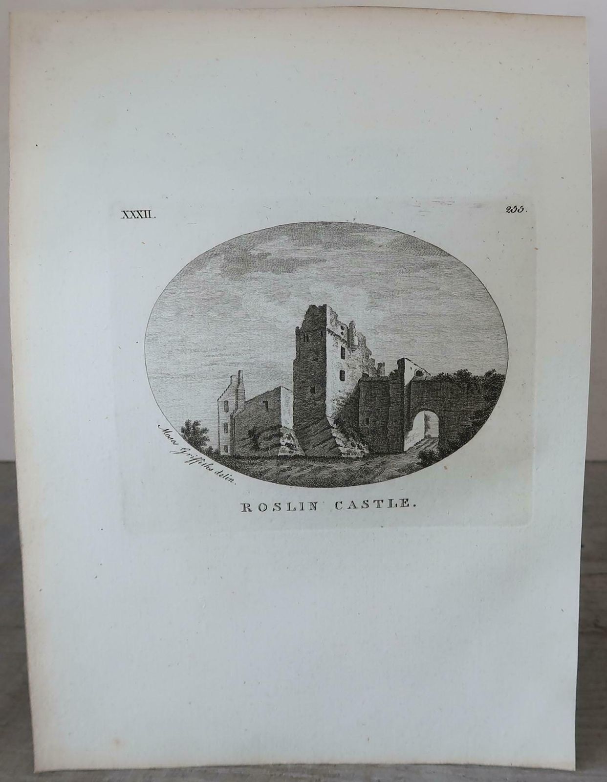 Set Of 8 Antique Prints Of Scottish Castles, Circa 1770 photo for sale
