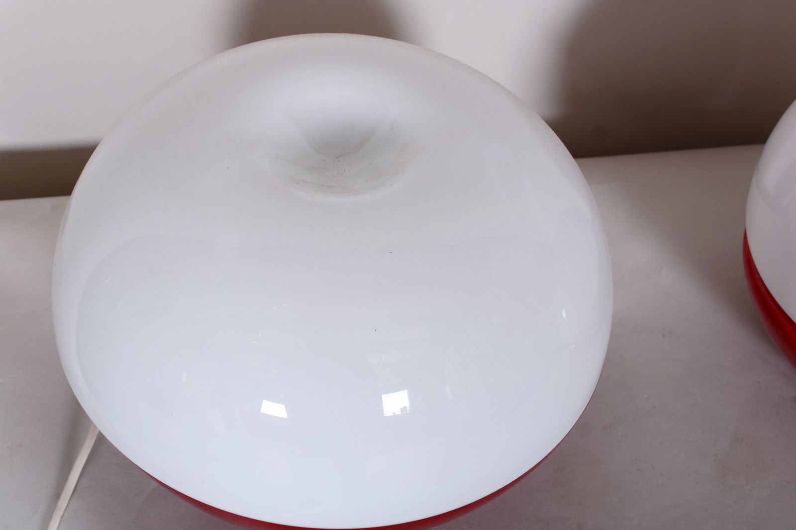 Midcentury Glass Table Lamp, Designer Stepan Tabery, Opp Jihlava, Czechia, 1960s photo for sale