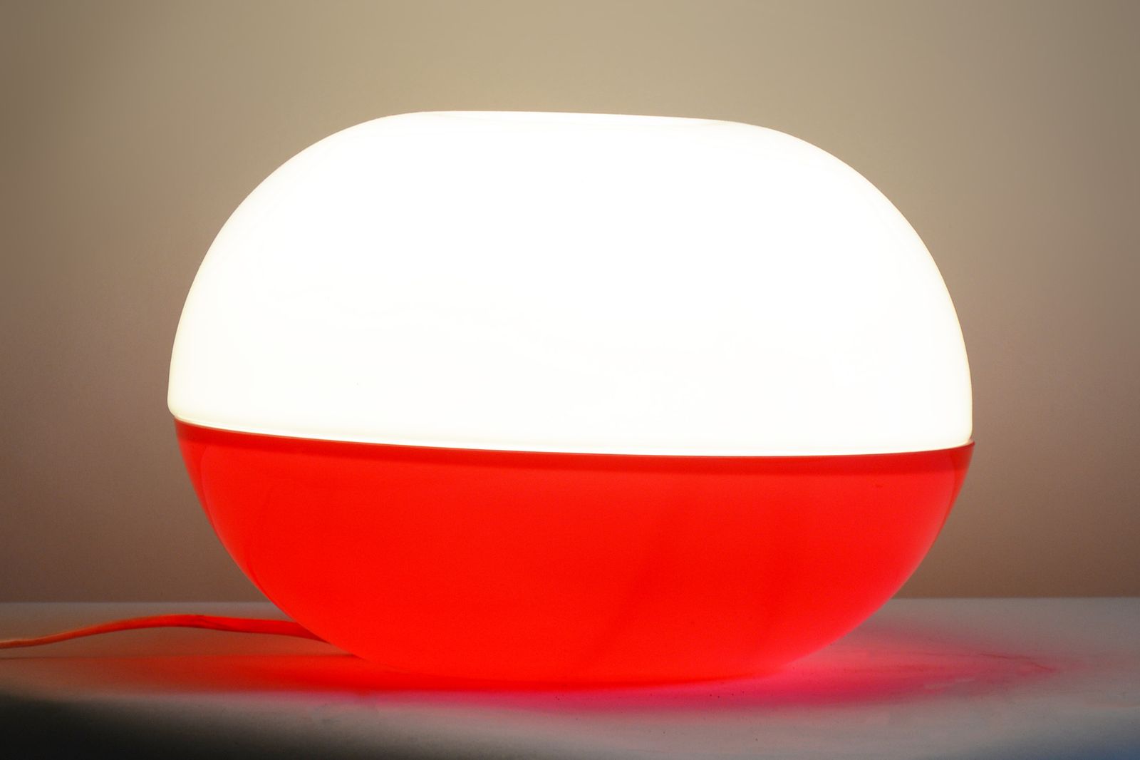 Midcentury Glass Table Lamp, Designer Stepan Tabery, Opp Jihlava, Czechia, 1960s photo Lighting