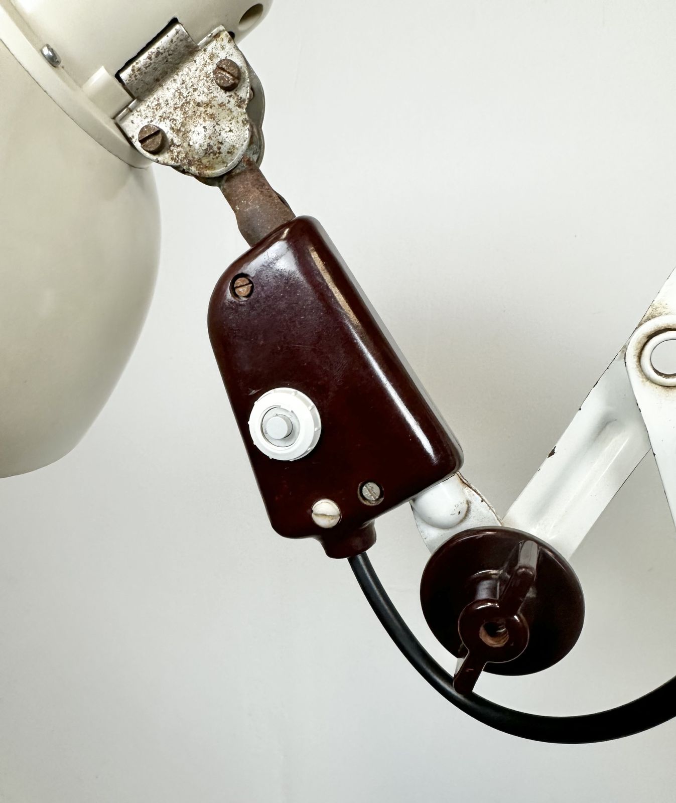 Industrial East German Scissor Lamp From Veb Zweckleuchtenbau Dresden, 1950s photo for sale