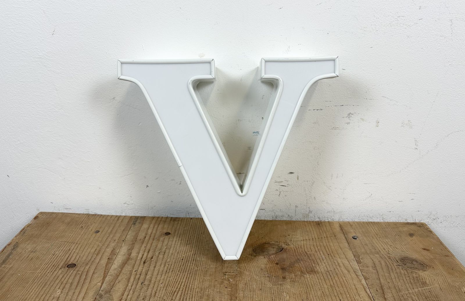 Vintage  Illuminated Letter V , 1980s photo furniture