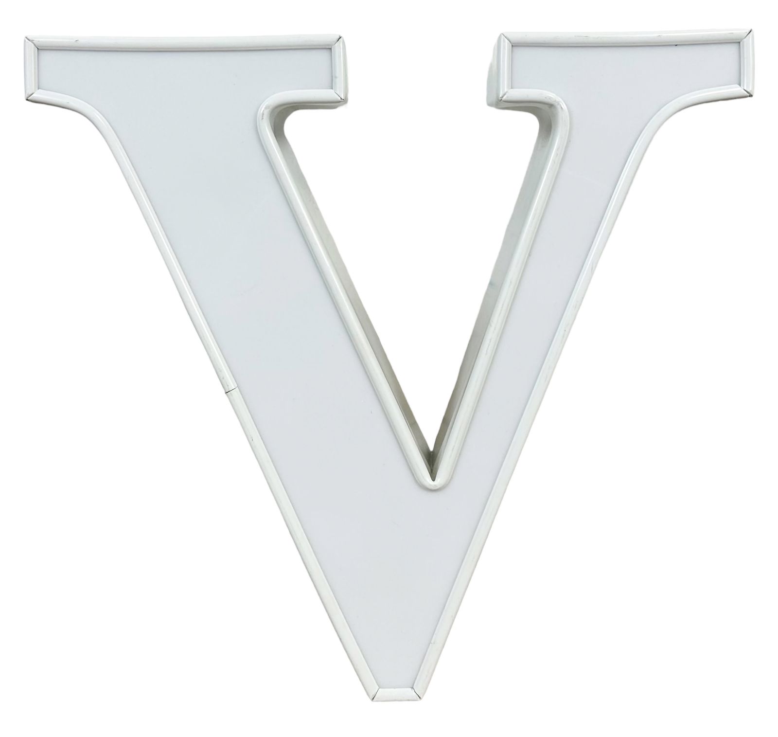 Vintage  Illuminated Letter V , 1980s