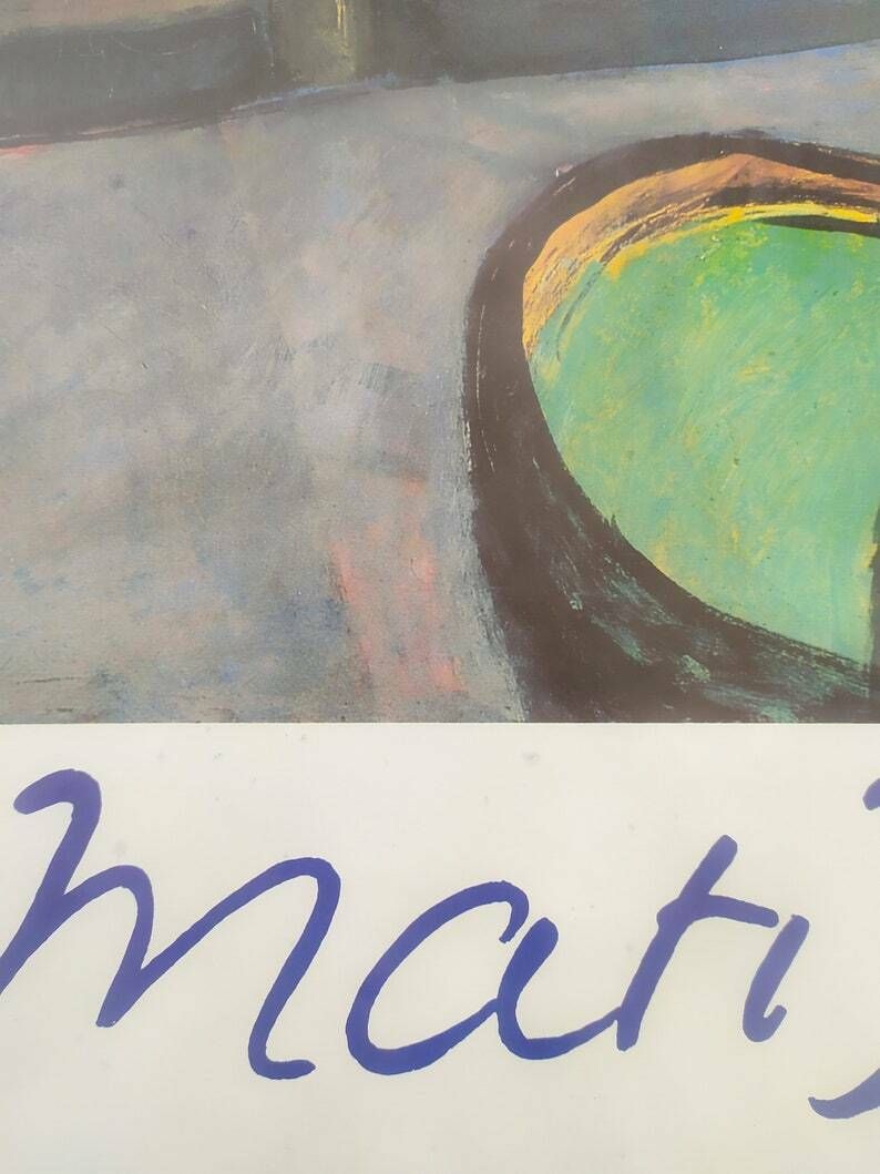 Henry Matisse Studio With Goldfish Original Vintage Poster 1986 Spadem Centre Pompidou Paris Graphic Picture photo Art