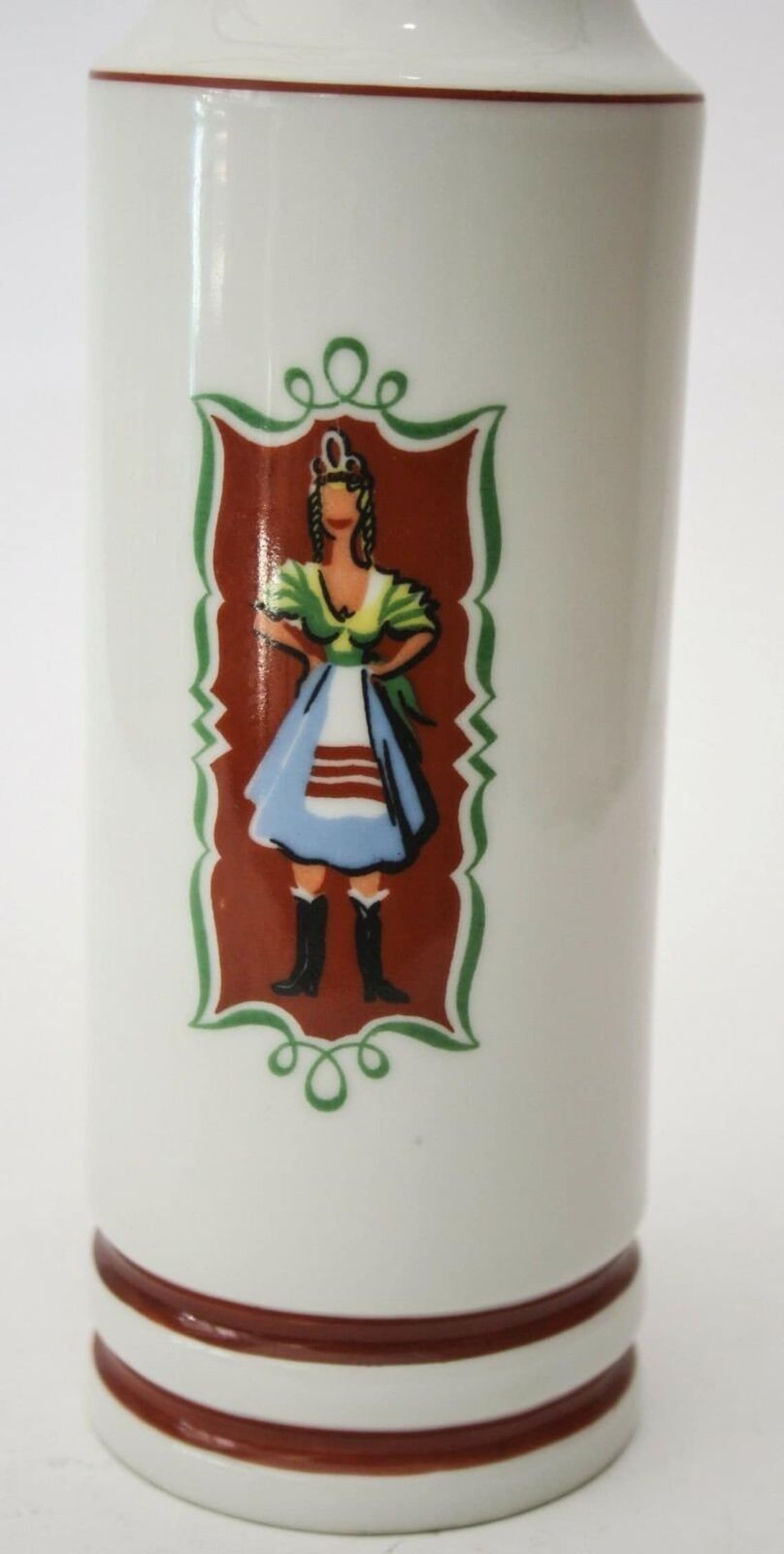 Robj Paris Ceramic Bottle Porcelain Vintage Design Art Deco Nouveau photo for sale