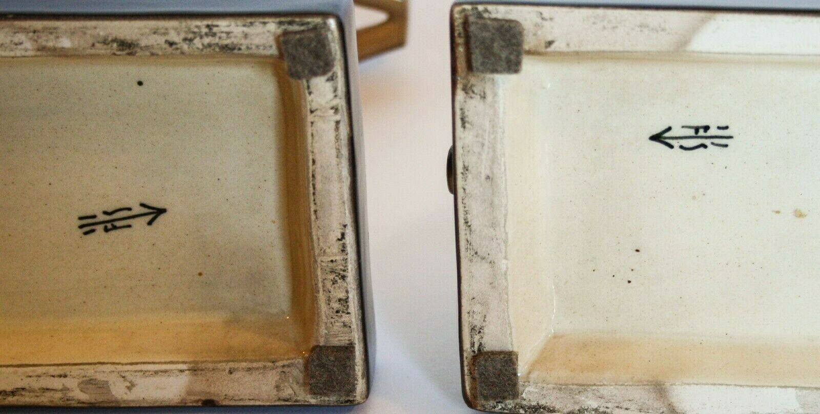 photo furniture Tarcisio Tosin Bookends Pair Bookends Ceramic Greyhounds La Freccia 30s 1934 Art Deco