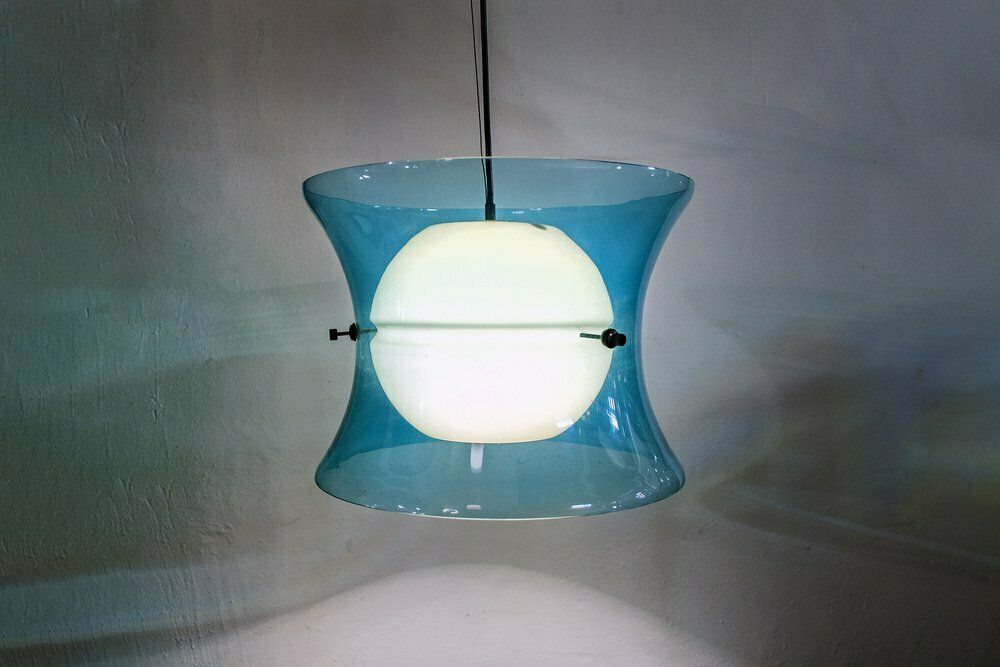 Murano Glazen Lamp Van Vistosi, Italië, Jaren 1960 photo for sale