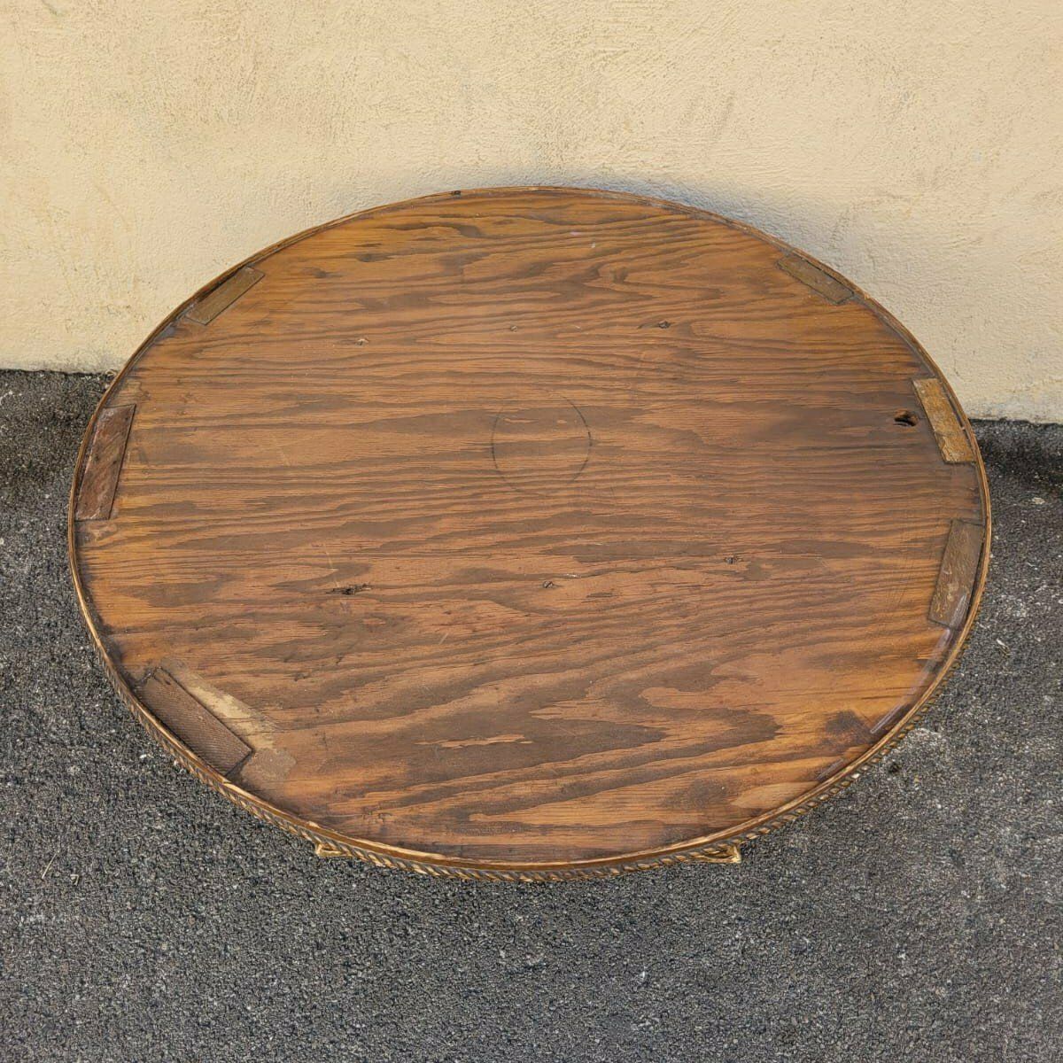 Coffee Table In Wood And Eglomised Glass, Art Deco, 20th Century photo 2200.0