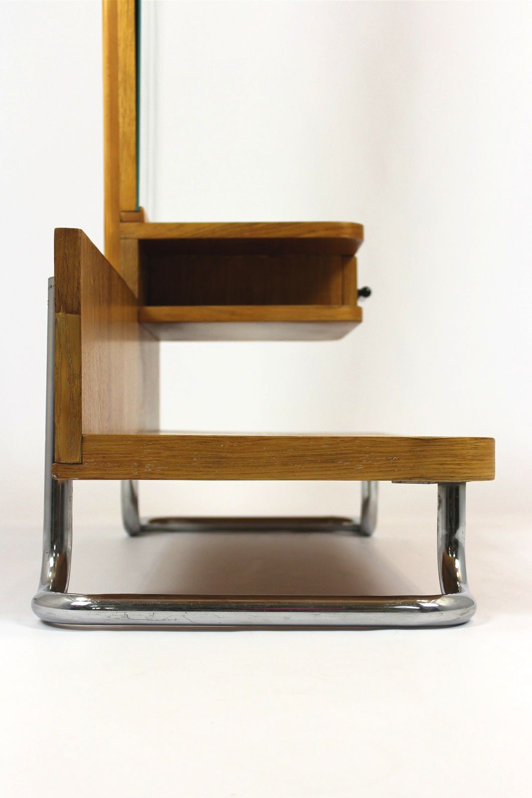 Bauhaus Chromed Tubular Steel Dressing Table, 1940s photo vintage
