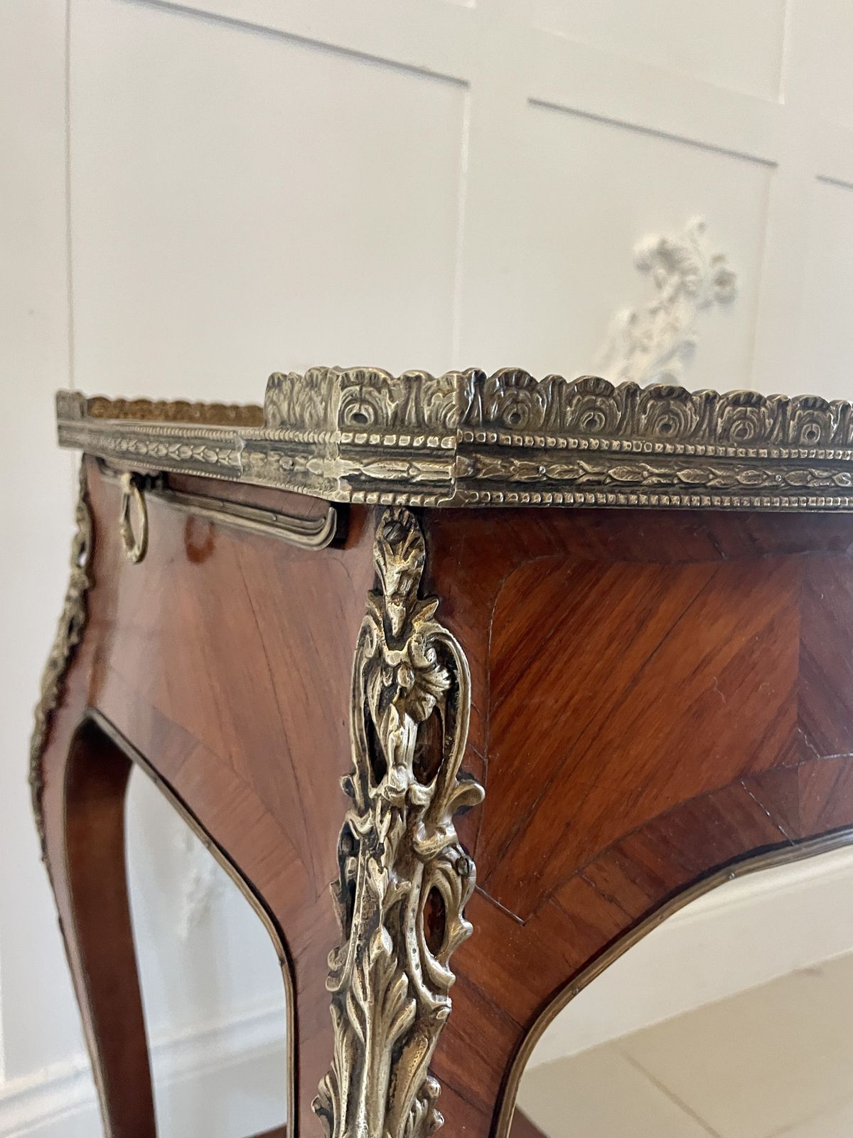 photo buy Fine Quality Antique Freestanding French Kingwood And Ormolu Mounted Side Table