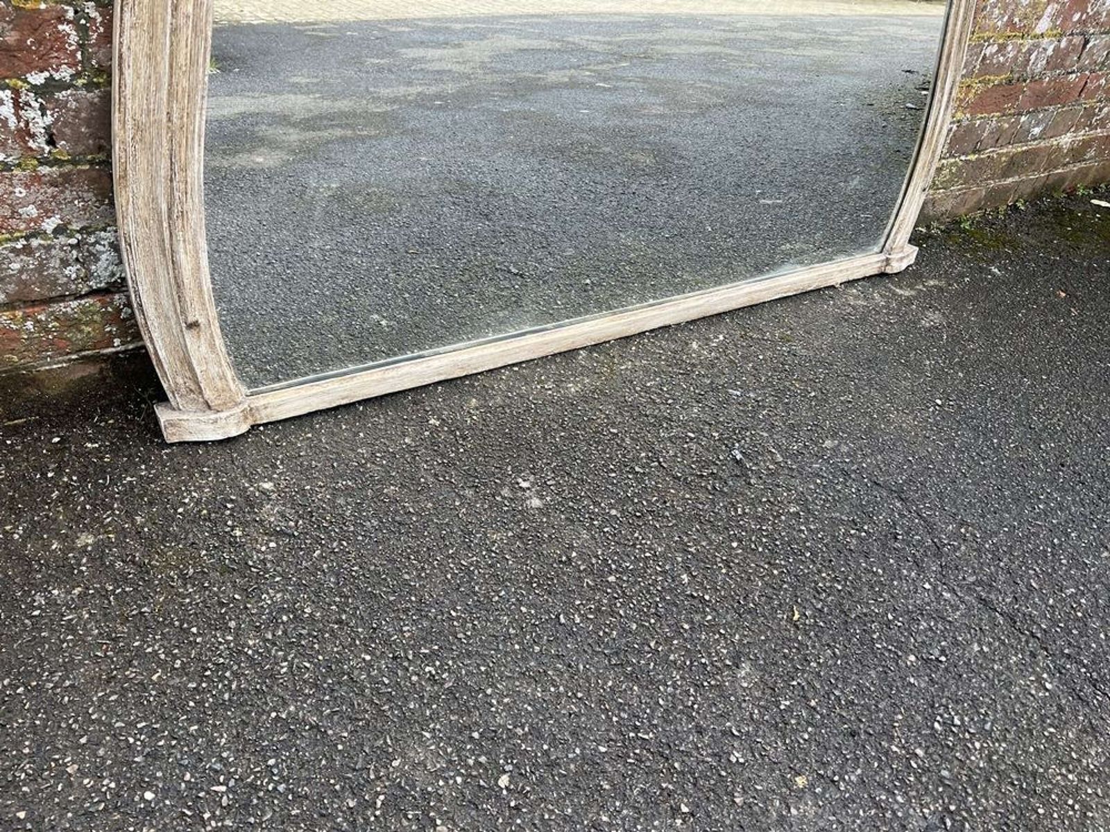 An Exceptional Large Antique English 19th C Painted Overmantle Mirror. photo Home Decor