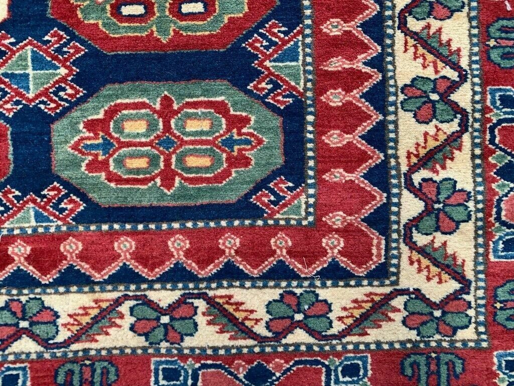Textiles Turkish Bergama Rug 385x320 Cm Vintage Carpet, Tribal Large Square photo