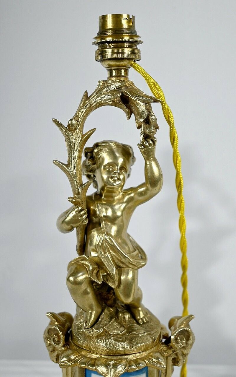 Pair Of Candlesticks In Gilt Bronze, Napoleon III Period   Mid 19th Century photo buy