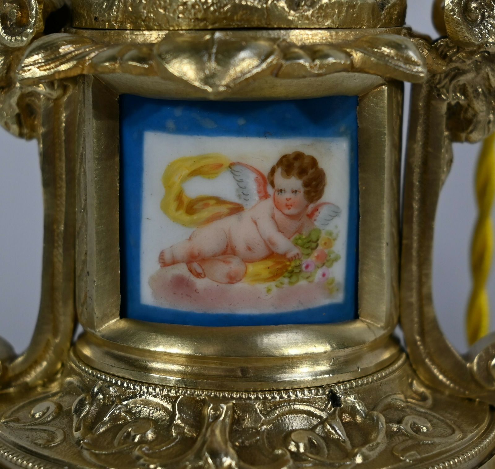 Lighting Pair Of Candlesticks In Gilt Bronze, Napoleon III Period   Mid 19th Century photo