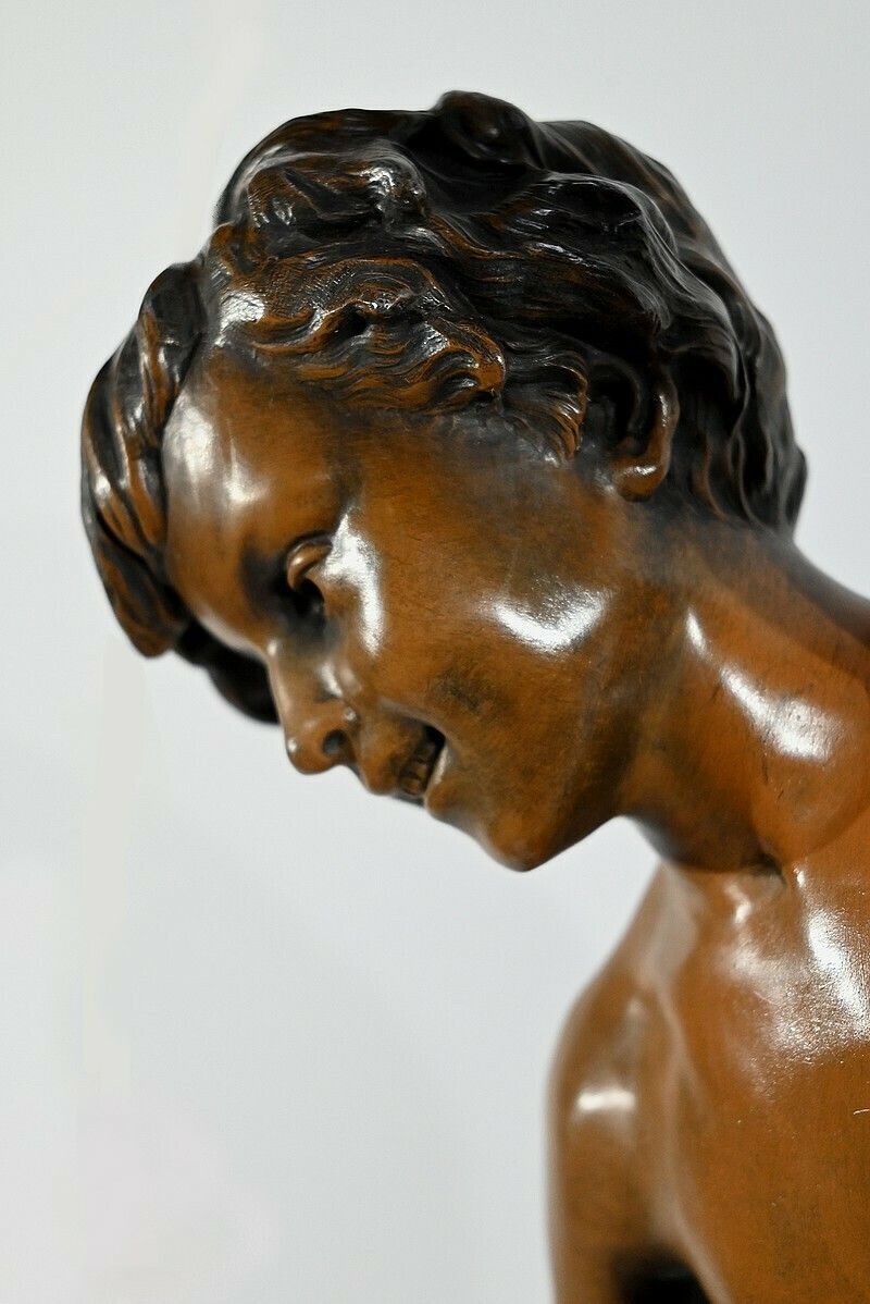 photo for sale Important Spelter "The Angler", Signed S.Kindsburger   Early 20th Century