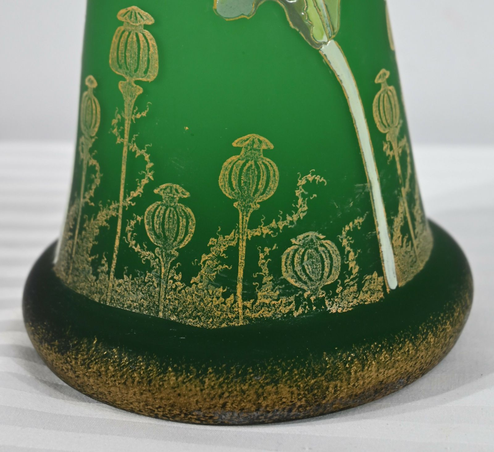 photo furniture Pair Of Glass Paste Vases, Legras, Art Nouveau   Late 19th Century