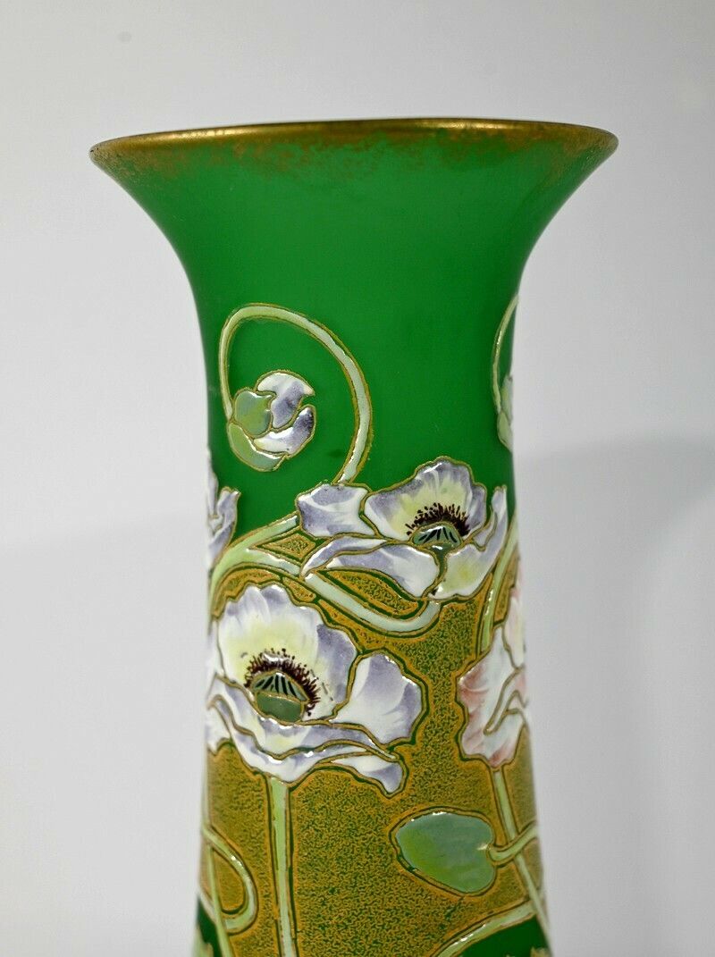 Home Decor Pair Of Glass Paste Vases, Legras, Art Nouveau   Late 19th Century photo