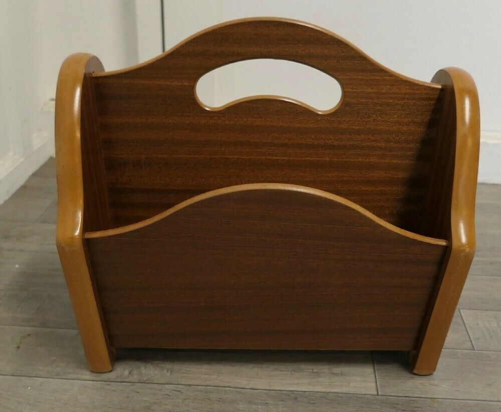 Mid Century Teak Canterbury Or Magazine Rack