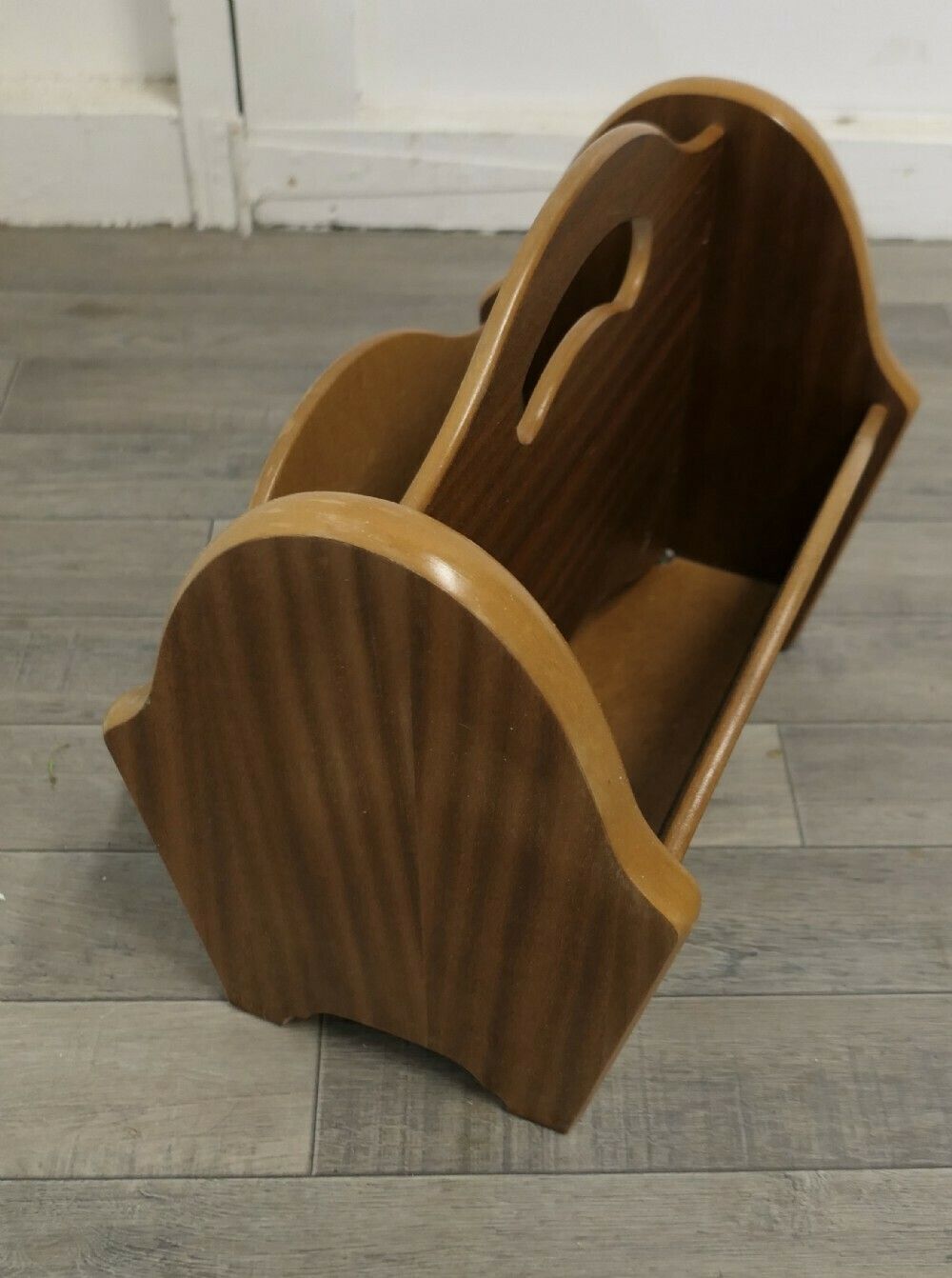 Mid Century Teak Canterbury Or Magazine Rack photo Home Decor