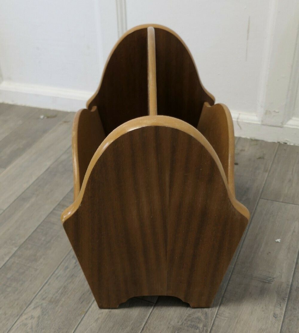 Mid Century Teak Canterbury Or Magazine Rack photo 210.0