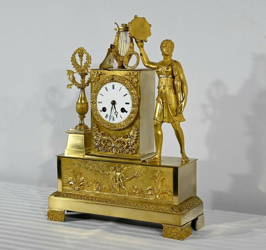 Gilt Bronze Clock   Early 19th Century photo for sale