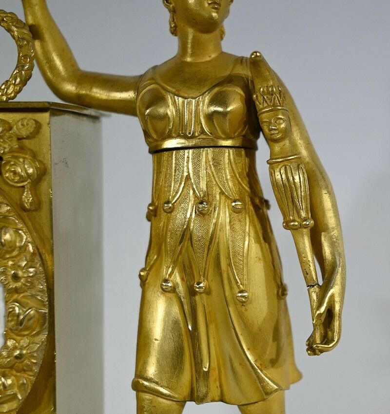 photo furniture Gilt Bronze Clock   Early 19th Century